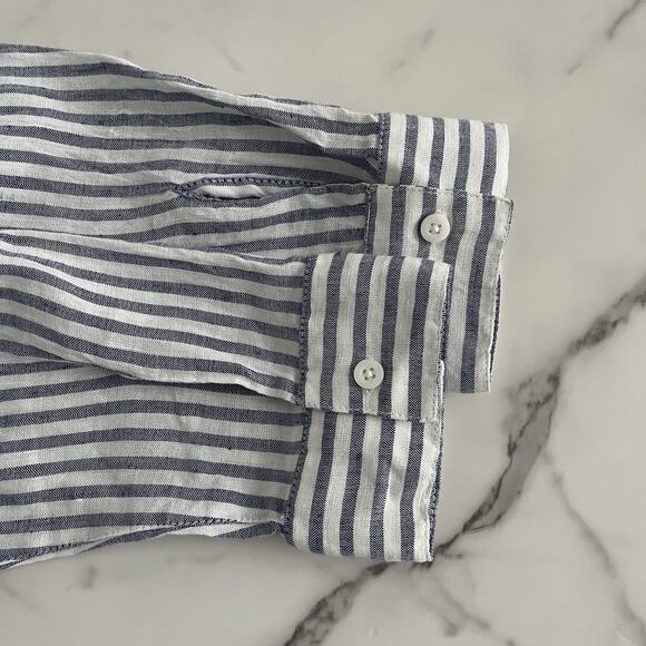 Tommy Bahama St. Lucia Dress sz Large Stripe Cover-up Coastal Boho Chic Outdoor - Picture 8 of 12